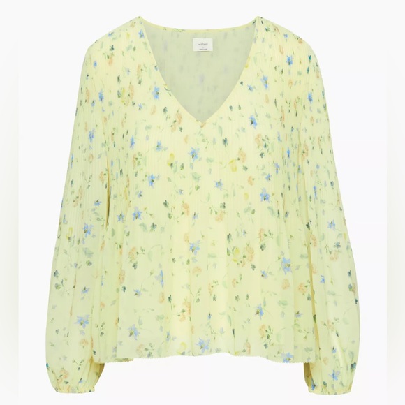 Aritzia Wildfred Daydreamer V-neck Blouse - Picture 1 of 3